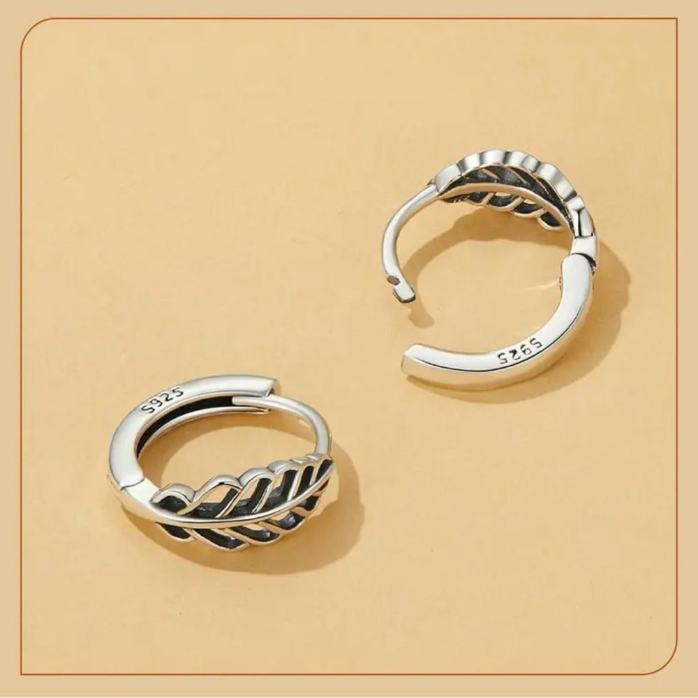 S925 Sterling Silver Hoop Earrings NWT
